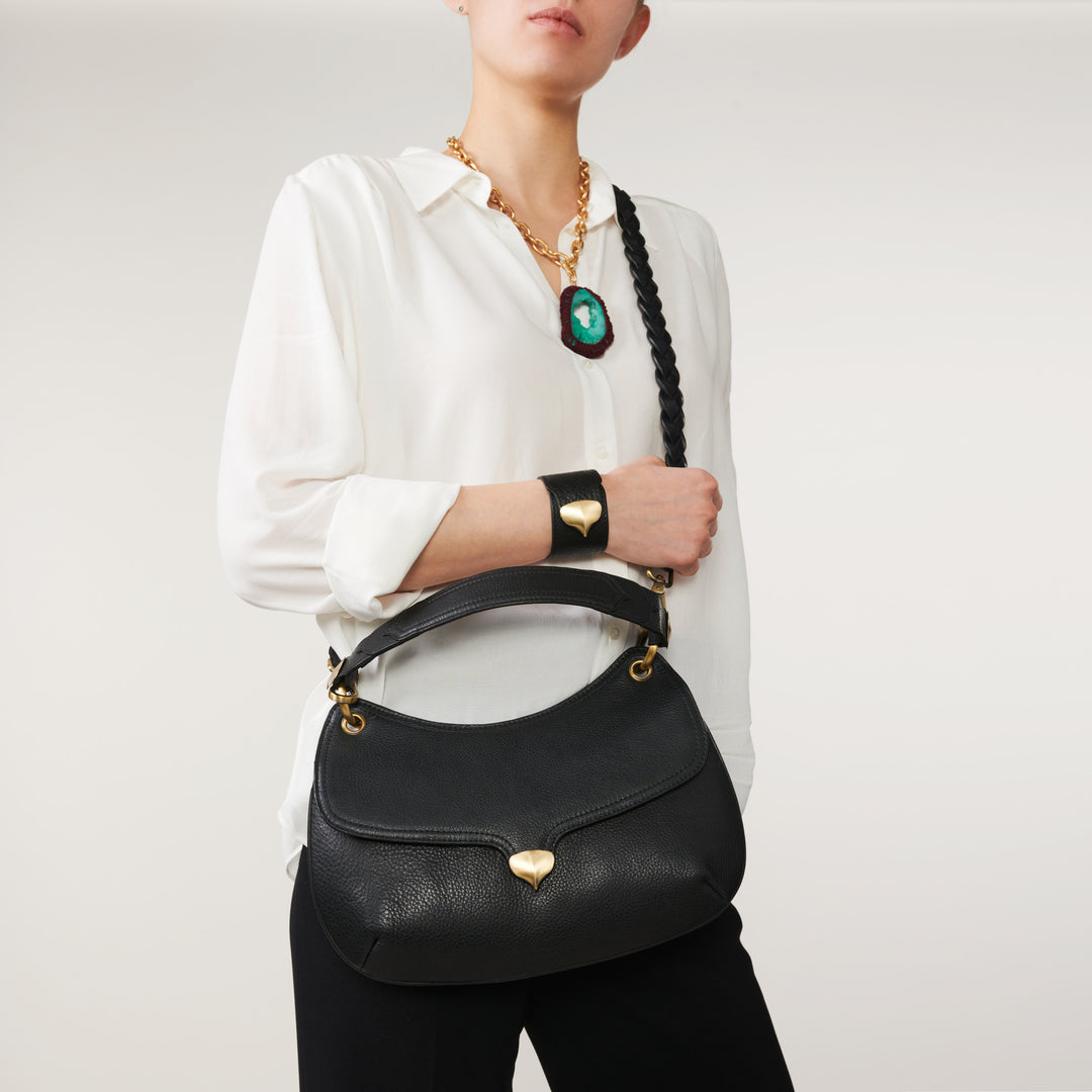 フェイラHMB Black Eco-Friendly Leather Kingfisher Bag JoeHeath – Jo Heath