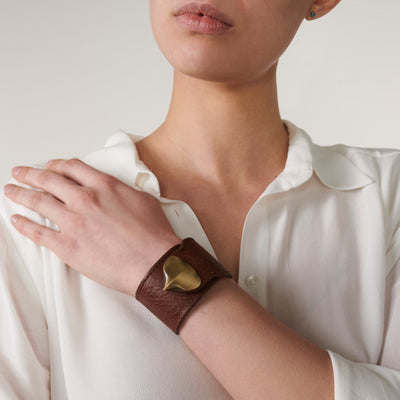 Sparrow Leather Bracelet Brown