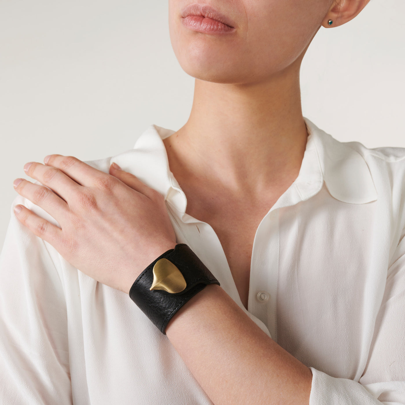 Sparrow Leather Bracelet Black