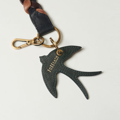 Heron Tassel Keyring Burgundy