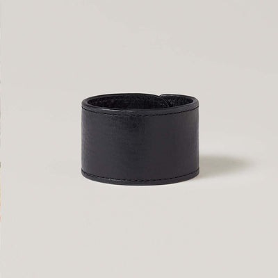 Sparrow Leather Bracelet Black