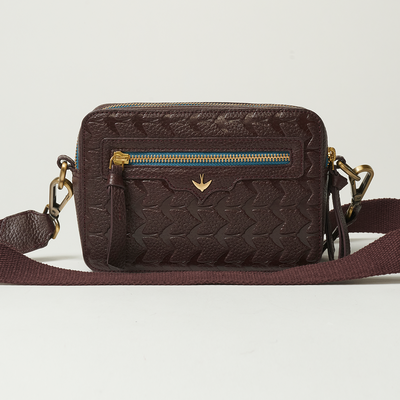Swan Camera Bag - Burgundy
