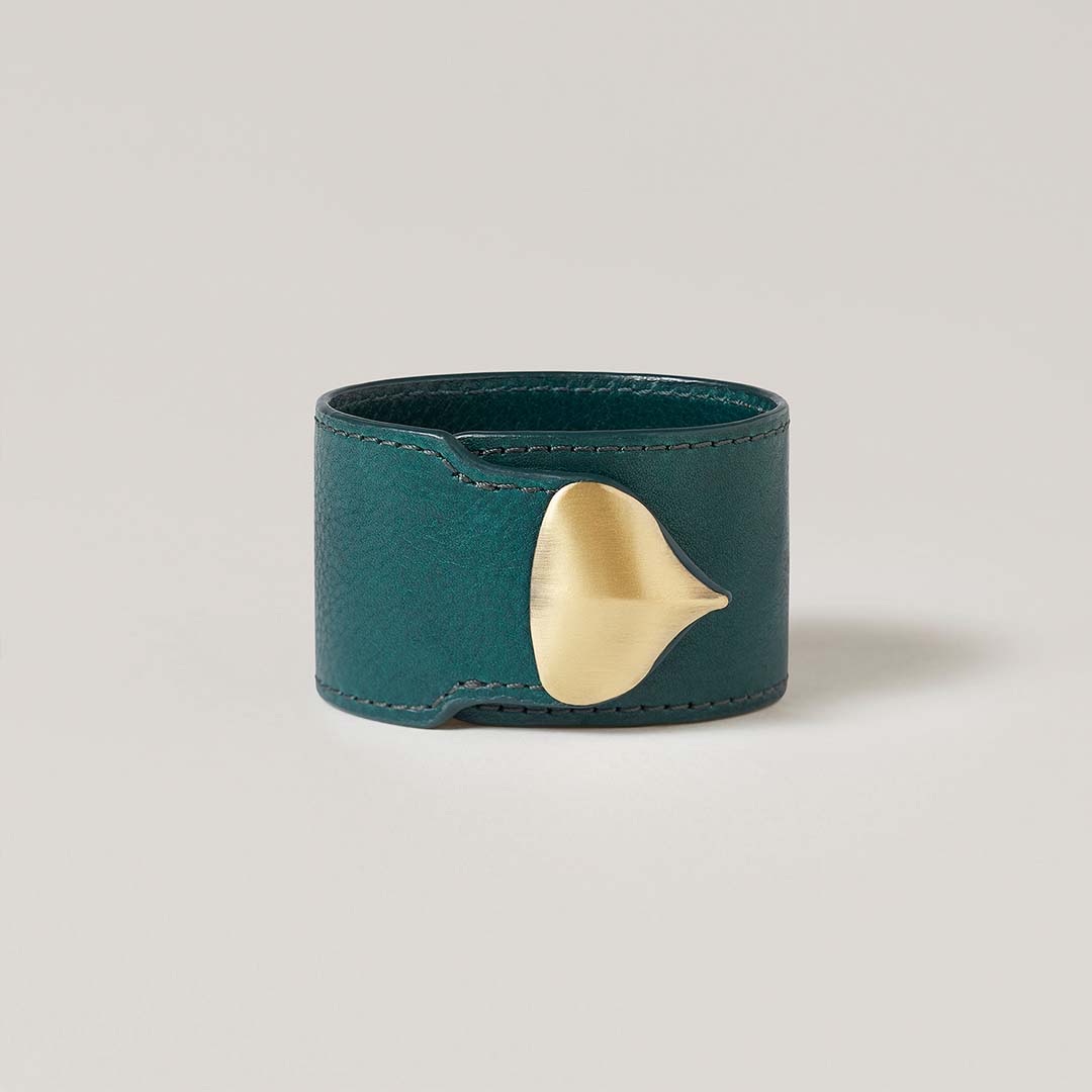 Sparrow Leather Bracelet Green